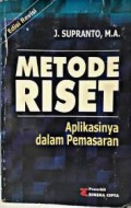 Metode Riset : Aplikasinya dalam Pemasaran