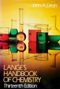 LANGE'S HANDBOOK OF CHEMISTRY