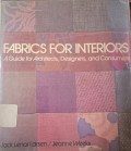 Fabrics For Interiors : A Guide For Architects, Designers, And Consumers