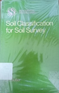 Soil Classification For Soil Survey