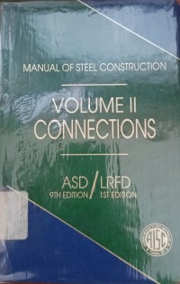 Manual Of Steel Construction Volume II Connections