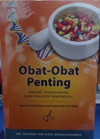 Obat-Obat Penting : Khasiat, Penggunaan, Dan Efek-Efek Sampingnya