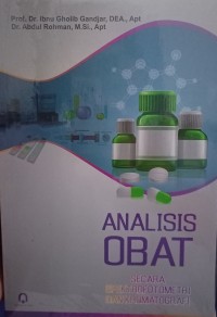 Analisis Obat : Secara Spektrofotometri dan Kromatografi