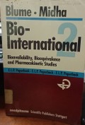 Bio-International 2 : Bioavailability, Bioequivalence and Pharmacokinetic Studies