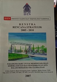 RENSTRA : Rencana Strategik 2005 - 2010