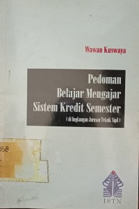 Pedoman Belajar Mengajar Sistem Kredit Semester ( di lingkungan Jurusan Teknik Sipil)