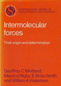 Intermolecular Forces: Their Origin And Determination