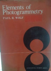 Elements Of Photogrammetry