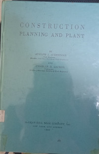 Construction Planning And Plant