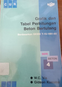 Grafik Dan Tabel Perhitungan Beton Bertulang : Berdasarkan SKSNI T-15-1991-03