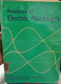 Analysis Of Electric Machinery