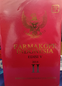Farmakope Indonesia Edisi V 2014  (Buku II)
