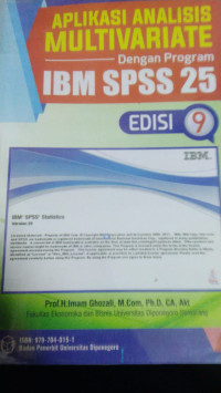 Aplikasi Analisis Multivariate Dengan Program IBM SPSS 25
