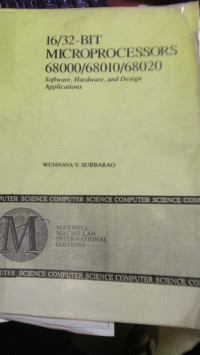 16/32-BIT Microprocessors 68000/68010/68020