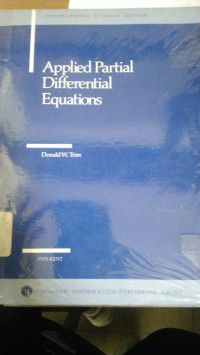 APPLIED PARTIAL DIFFERENTIAL EQUATIONS