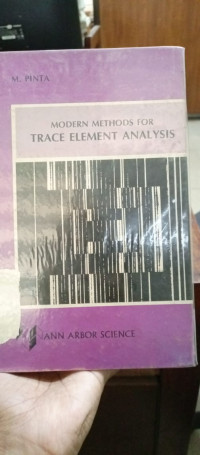 Modern Methods For Trace Element Analysis