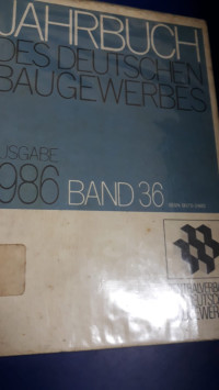 Jahrbuch Des Deutschrn Baugewebes