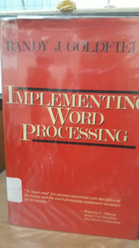 Implementing Word Processing