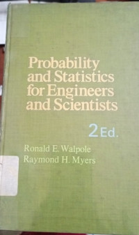 Probability And Statistics For Engineers And Scientists