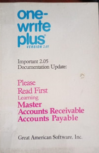 One-write Plus Version 20.5