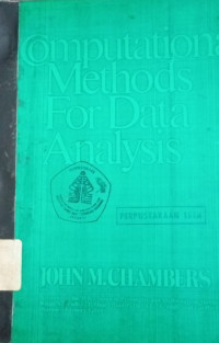 Computational Methods For Data Analysis