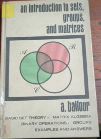 An Introduction To Sets Groups And Matrices