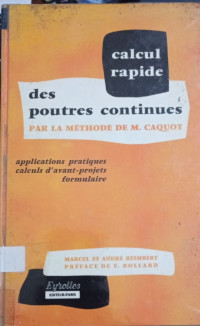 Calcul Rapide Des Poutres Continues