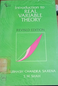 Introduction Real Variable Theory