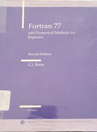 Fortran 77 And Numerical Methods for Engineers