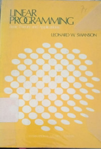 Linear Programming : basic theory and applicatiions