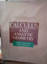 Calculus And Analytic Geometry