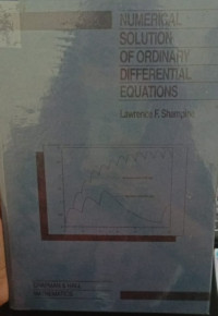 Numerical Solution Of Ordinary Differential Equations