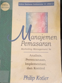 Manajemen Pemasaran