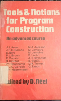 Tools & Notions for Program Construction : an advanced course