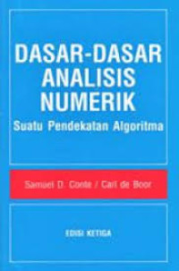 Dasar - Dasar Analisis Numerik : Suatu Pendekatan Algoritma