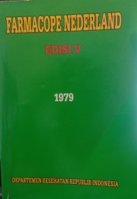 Farmacope Nederland Edisi V