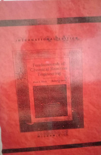 Fundamentals Of Chemical Reaction Engineering