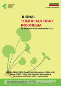 Jurnal Tumbuhan Obat Indonesia : Volume 14 No. 1