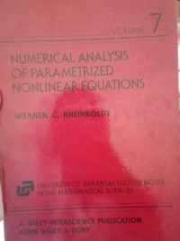 Numerical Analysis Of Parametrized Nonlinear Equations