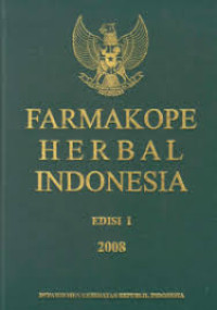 Farmakope Herbal Indonesia Edisi 1 2008