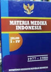 Materia Medika Indonesia Jilid I - IV
